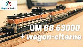 UM de BB 63000 et wagon citerne - Unité Multiple - Modélisme ferroviaire - Train électrique