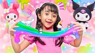 SAMANTHA BIKIN SLIME SERBA SANRIO  KOMPILASI VIDEO