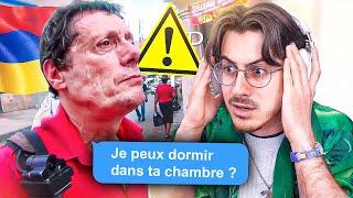 il va dormir chez des INCONNUS ????