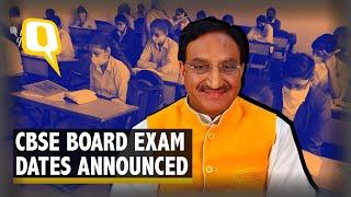 #CBSE 2021 Board Exams From 4 May Results by 15 July Education Minister Ramesh Pokhriyal