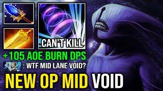 NEW OP MID VOID Radiance + Flame Cloak 105 Unlimited Burning DPS Reverse Time Walk Spam Dota 2