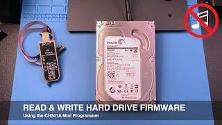 How to Read Write Hard Drive Computer BIOS Firmware to SPI Flash Memory w CH341a Programmer NoMusic