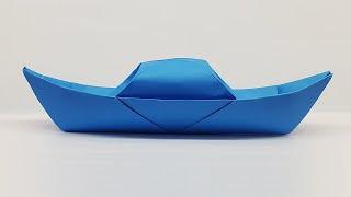 How to Make a Paper Canoe  Paper Boat Making Origami Tutorial