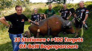 OX-BoW 3D-Parcours mit Bogensport Extrem Chapter Hohenlohe Spaß und Leistung beim Bogenschießen.