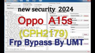 Oppo A15sCPH2179 pattern pin unlock with umt