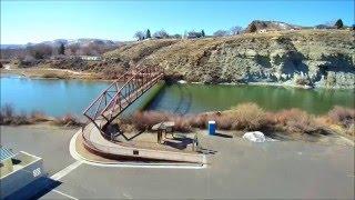 Drone View around Green River Wyoming HD