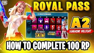 COMPLETE 100 RP IN A2 ROYAL PASS  RP ACTIVITY EXPLAINED  GET FREE RP POINTS