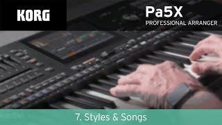 KORG Pa5X Videoserie Teil 7 - Styles & Sounds