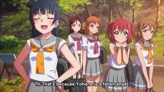 Love Live Sunshine S2  Riko teasing Yoshiko