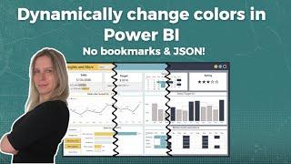 Dynamically change colors in Power BI using Conditional formatting NO BOOKMARKS NO JSON