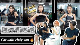 Các người mẫu nhí catwalk siêu cháy tại buổi casting Face of Vietnam 2023  BYB Academy