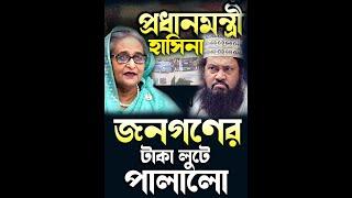 হাসিনা জনগণের টাকা নিয়ে পালালো। আল্লামা তারেক মনোয়ার new waz 2024  bangla waz 2024