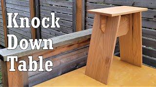 KNOCK DOWN SIDE TABLE BUILD  Space Saving Furniture