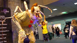 SCARY Clown Animatronics Costume & Horror Props at Transworld Halloween Show