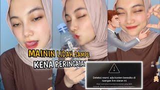 live hijab mainin lidah sampe kena pelanggaran