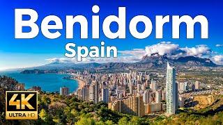 Benidorm Spain Walking Tour 4k Ultra HD 60 fps - With Captions