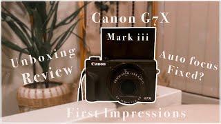 Canon G7X Mark iii Unboxing & Review