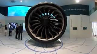 GE Aviation at Farnborough 2016  360 tour inside GE Pavilion