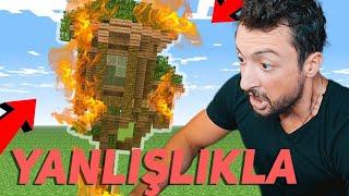 EKİP MINECRAFT SUNUCUSUNA GİRDİM - YANLIŞIKLA YBJ’nin AĞACINI YAKTIM