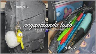 - MATERIAL ESCOLAR 2023 organizando tudo mochila estojo bolsinha   lari ayumi 