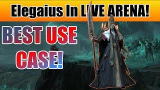 How to use Elegaius in Arena Raid Shadow Legends