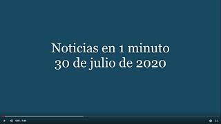 Noticias en 1 minuto