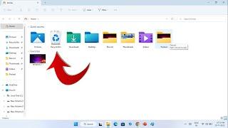 Show Recycle Bin to Quick Access Windows 11