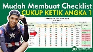 Cara Membuat Checklist dan Rekapnya di Microsoft Excel