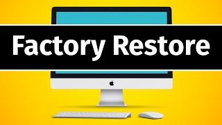 How to Factory Reset Mac Desktop  Delete All info  Reinstall macOS  Set Up like New