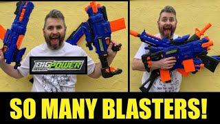 REVIEW Big Power Electric foam Blasters.  NERF FUN