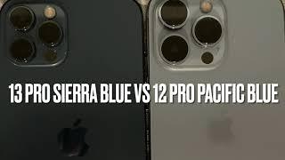 iPhone 13 Pro Sierra Blue vs 12 Pro Pacific Blue