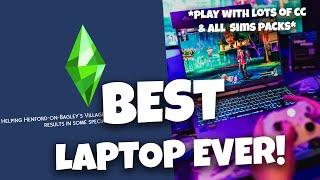 THIS laptop will run Sims 4 SMOOTHER than EVER Play with LOTS of cc mods & ALL packs