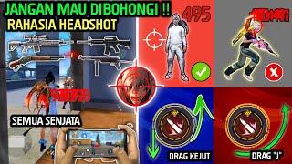 DIJAMIN JAGO HEADSHOT‼️BONGKAR RAHASIA DRAG & PENEMPATAN AIM YANG BENAR️ CARA JAGO MAIN FF 2024