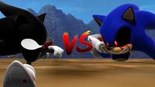 Dark Super Sonic V.S. Sonic.EXE - The Race Animation ソニック v. ソニック