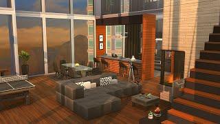 BACHELOR LOFT APARTMENT IX Landgraab   Sims 4 Speed Build Stop Motion NO CC