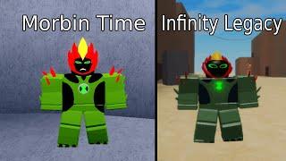 Morbin Time VS Infinity Legacy Comparison