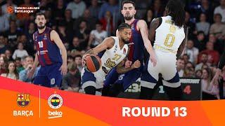 FC Barcelona-Fenerbahce Beko Istanbul  Round 13 Highlights  2023-24 Turkish Airlines EuroLeague