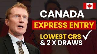 Canada Express Entry 2024 lowest CRS Score & 2 Draws  Canada PR  Canada Immigration News