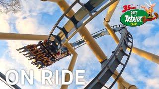 ON RIDE OzIris - inverted Roller Coaster - Parc Astérix Paris