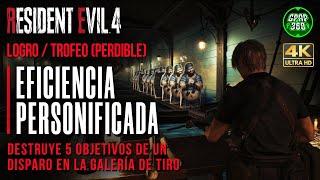 Resident Evil 4 Remake  Logro  Trofeo Eficiencia personificada 5 dianas con un disparo PERDIBLE