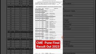 CME Pune Final Result Out 2023 #cme #pune #result #shorts