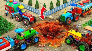 Top diy tractor making mini Cross roads Construction  Repair Road Destroyed by Meteorite