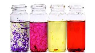 Making a chemical that changes color in different liquids