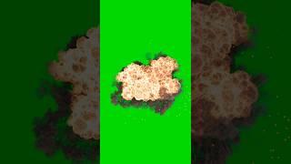 Realistic Explosion top view green screen footage #shortsfeed #shortvideo #animation #greenscreen