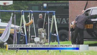 Law enforcement search former church property in Coitsville