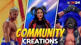 Best COMMUNITY CREATIONS in WWE 2K24  Stephanie Vaquer AJ Styles NOAH & more  Ep. 10