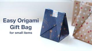 Simple and easy Origami gift bag for small present Traditional