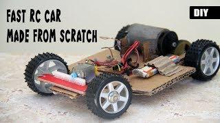 How to make a Simple RC Car with Steering  DIY Remote-controlled Vehicle