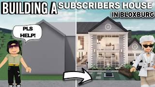 BUILDING A SUBSCRIBERS HOUSE In BLOXBURG