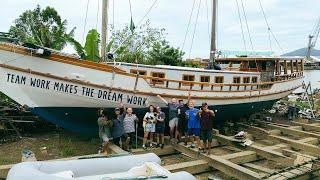 Prepping for the Plunge Anti-fouling & Boat Transport Starts — Sailing Yabá 201